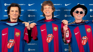 FC Barcelona y los Rolling Stone presentan la camiseta para el Clásico del 28 de Octubre