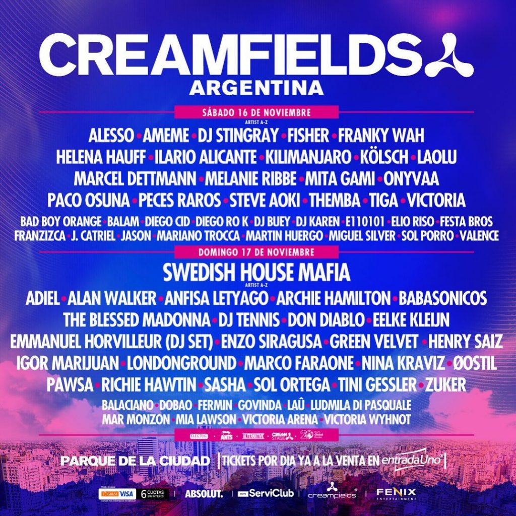 Line-up Creamfields 2024