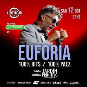 Euforia presenta “Experiencia Páez”: una noche para celebrar en Abbey Road