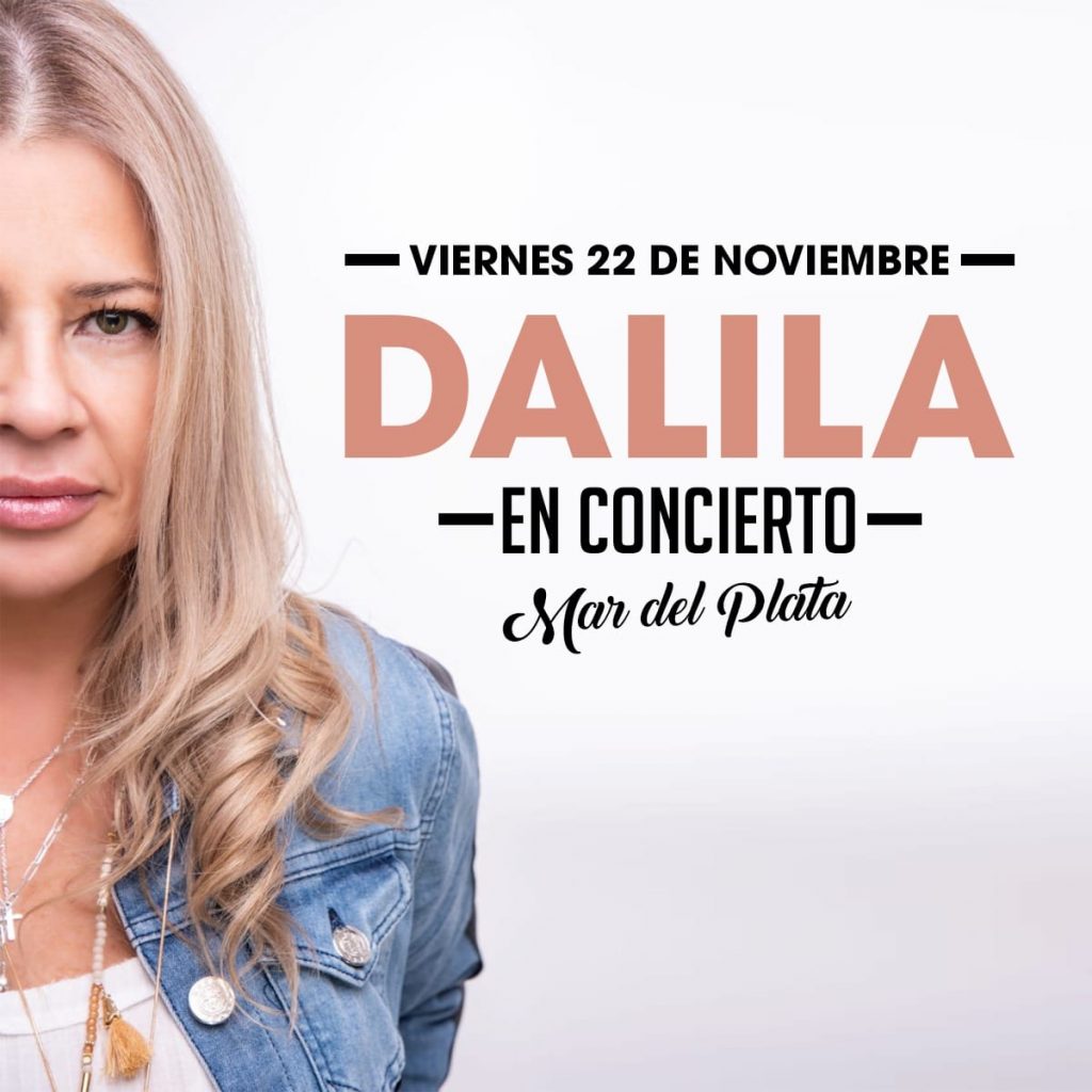 Dalila en concierto, en Mar del Plata